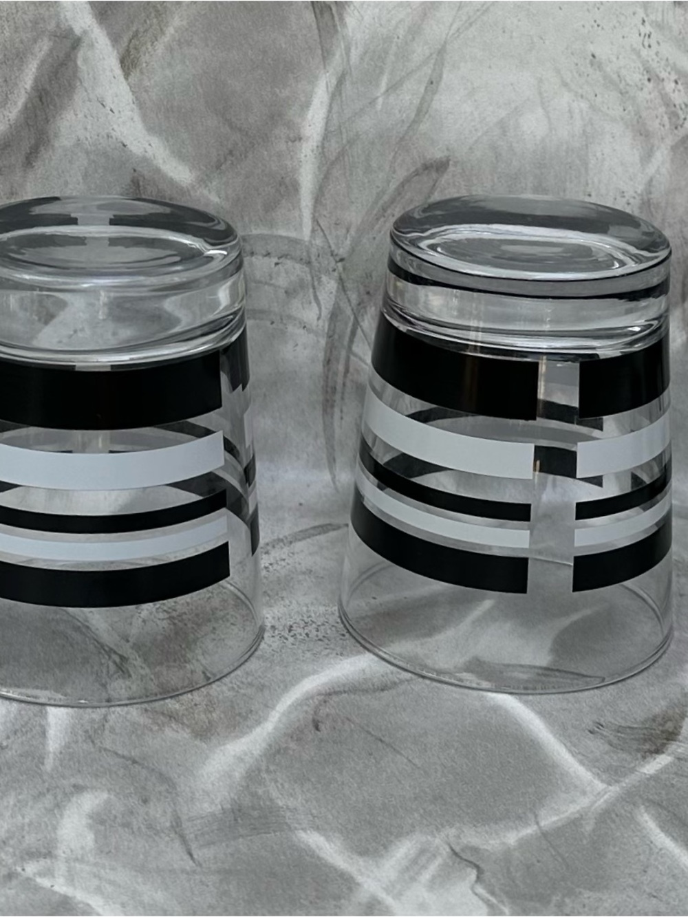Libbey MCM Geometric Rocks glasses - Picture 3 of 15